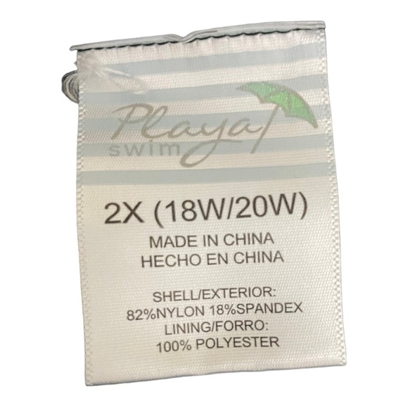 Playa Swim one piece black neck strap design back strap. 2X 18W 20W plus… - Picture 9 of 10